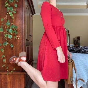 CUTE RED DRESS